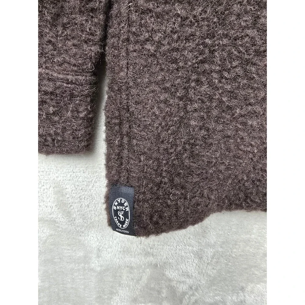 Todd Snyder Wool Blend Boucle Chore Jacket Mens XXL Brown Made In Italy Coat